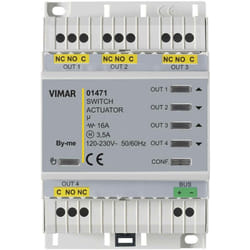 Vimar - Attuatore domotico multifunzione 4 uscite relè 01471