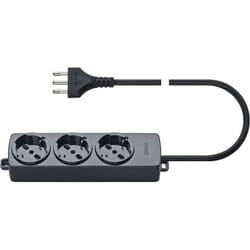 Vimar - 1200 professional presa multipla mobile universale con 3 prese 3680w colore nero con cavo da 2mt 01290.cc