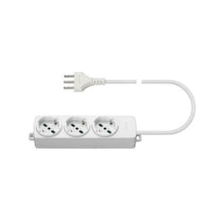 Vimar - presa multipla 3 universale&43cavo colore bianco 01290.cc.b
