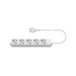 Vimar - presa multipla 5 uscite universale con cavo 2mt colore bianco 01294.cc.b