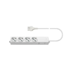 Vimar - 1200 professional presa multipla mobile universale con 4 prese 3680w colore bianco con cavo da 2mt con interruttore bipolare 01296.cc.b