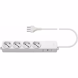 Vimar 01296.SPD.CC.B presa mobile multipla 2P+T 16 a 250 V, 4 uscite Sicury universale standard italiano tipo p40, scudo limi ...