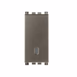 Pulsante 1P NO 10 A 250 V~ illuminabile, tasto sostituibile, Metal