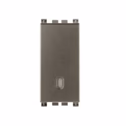 Deviatore 1P 16 AX 250 V~ illuminabile, tasto sostituibile, Metal, 1 modulo