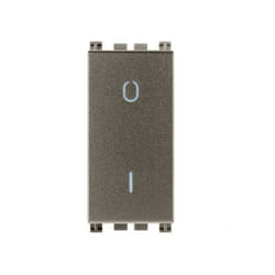 19015.M - Interruttore 2P 16AX Metal (Arkè) - Vimar
