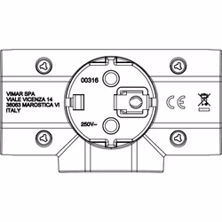 Vimar RI.00316.B adattatore per presa di corrente Bianco - Vista aggiuntiva 4