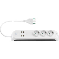 Vimar - Vimr presa multipla 16a 3schuko+4usb+int. +wifi 00447.cc.b
