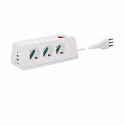 Multipresa da scrivania Vimar 3 prese universali + 3 usb +S11+Cbe bianco - 00608.CC.B Presa mobile multipla da scrivania 2P+T ...
