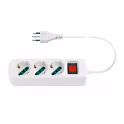 Multipresa Vimar 3 prese universali + S11 + Cbe bianco - 0R00637.CC.B Presa mobile multipla 2P+T 10 A 250 V~, 3 uscite SICURY ...
