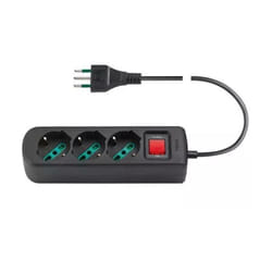 Vimar - Multipresa 3 prese universali + s11+ cbe nero - 0r00637.cc