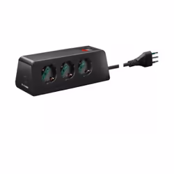 Presa mobile da scrivania Vimar 2P+T 10A 250V con 3 USB nero - 00608.CC Presa mobile multipla da scrivania 2P+T 10 A 250 V 3  ...