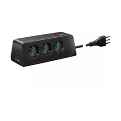Presa mobile da scrivania vimar 2p+t 10a 250v con 3 usb nero - 00608.cc