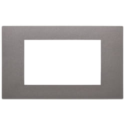 Vimar 30654.22 Placca copripresa e copri interruttori Alluminio