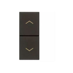 Due pulsanti interbloccati Vimar linea con frecce-nero-30062.g