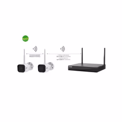 Kit Videosorvegliaza WiFi prodotto dal brand Vimar. Kit TVCC costituitoda: 1 NVR Wi-Fi a 4 canali, compressione H.265, regist ...