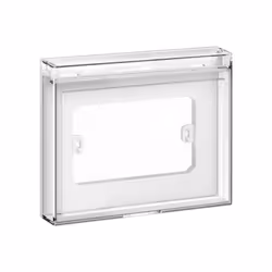Calotta Vimar IP44 3 moduli portello trasparente - 14923 Calotta protetta IP44 con portello trasparente, 3 moduli, per instal ...