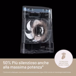 Imetec Termoventilatore Silent Power Protection, Silenzioso, Timer spegnimento programmabile, 2100 W - Vista aggiuntiva 4