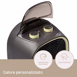 Imetec Silent Power Protection, Termoventilatore silenzioso, 2100 W, Stufetta Elettrica, Timer spegnimento programmabile, temperatura regolabile, 4 funzioni, termostato ambiente, funzione antigelo - Vista aggiuntiva 4
