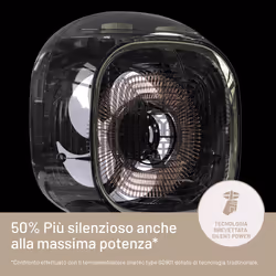 Imetec Silent Power Pure, Termoventilatore silenzioso con ionizzatore e timer di autospegnimento, Stufetta Elettrica, 2100 W, funzione antigelo, temperatura regolabile, 4 funzioni - Vista aggiuntiva 4
