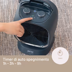 Imetec Silent Power Pure, Termoventilatore silenzioso con ionizzatore e timer di autospegnimento, Stufetta Elettrica, 2100 W, funzione antigelo, temperatura regolabile, 4 funzioni - Vista aggiuntiva 5