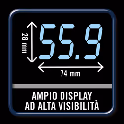 Imetec ES1 100 Rettangolo Blu Bilancia pesapersone elettronica - Vista aggiuntiva 6