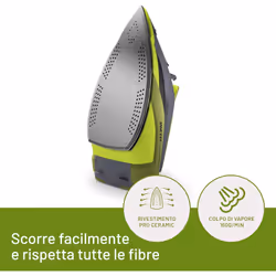 Imetec Eco Perfect Ferro da Stiro a Vapore, Risultati Ottimi con -35% di Acqua e -25% di Consumo Energetico, Piastra con Rivestimento Pro Ceramic, Tripla Protezione Anticalcare, 2400 W - Vista aggiuntiva 5