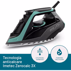 Imetec Onda F1, Ferro da Stiro a Vapore con Piastra a Onde Scorrevole Brevettata, 2400 W, Colpo di Vapore 200g, Serbatoio 300 ml, Tripla Protezione Anticalcare - Vista aggiuntiva 5