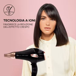 Bellissima Imetec Ceramic P5 3800, Asciugacapelli Professionale Per Capelli Morbidi e Luminosi, Tecnologia Ceramica, Potenza 2300 W, Ionizzatore, Diffusore e Convogliatore Ceramico - Vista aggiuntiva 5