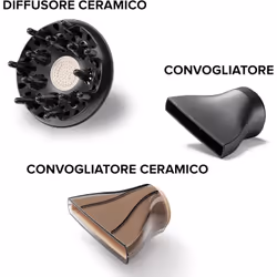 Bellissima Imetec Ceramic P5 3800, Asciugacapelli Professionale Per Capelli Morbidi e Luminosi, Tecnologia Ceramica, Potenza 2300 W, Ionizzatore, Diffusore e Convogliatore Ceramico - Vista aggiuntiva 8