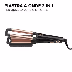 Bellissima My Pro Imetec Beach Waves Gt20 400 Piastra Per Capelli Per Onde Larghe E Strette, Rivestimento In Ceramica, Temperatura Regolabile 160 C°- 200°C - Vista aggiuntiva 5