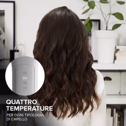 Bellissima Steam Elixir, Piastra a Vapore, Capelli lisci in Una Sola Passata Senza Danni, Rivestimento in Ceramica e Olio Argan, Rapido Riscaldamento, 4 Temperature, Tappetino Termoresistente - Vista aggiuntiva 8