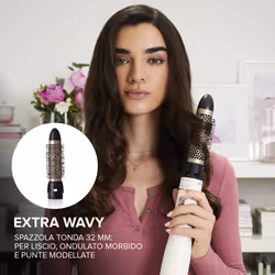 Bellissima Imetec Air Wonder, Spazzola Ad Aria Calda, Tecnologia A Ioni, Spazzole Rivestite In Ceramica E Cheratina, Asciuga, Dona Volume, 8 Accessori, 1000 W - Vista aggiuntiva 7