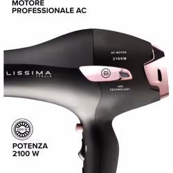 Bellissima P7 3200 Asciugacapelli, Motore Professionale, 2100 Watt, Ionizzatore, 2 Velocità, 3 Temperature, Diffusore per Ricci, Colpo Aria Fredda, Leggero, Custodia da Viaggio, Fermacavo - Vista aggiuntiva 4