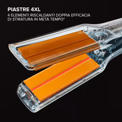 Bellissima Imetec Absolute, Piastra per capelli professionale con piastre 4XL, Infrarossi e tecnologia a ioni, Controllo del calore, Rivestimento in ceramica e cheratina, 4 Temperature, Beauty bag - Vista aggiuntiva 4