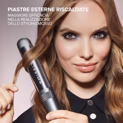 Bellissima Imetec Creativity Multistyle, Piastra per capelli Lisci o Mossi, Rivestimento ceramica, Particelle Diamante, Cheratina, Piastre Flessibili e Calde Anche Esternamente, 5 temperature 150-230°C - Vista aggiuntiva 4