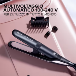 Bellissima Imetec B-Mini Piastra Mini da Borsa e da Viaggio, per Capelli corti, ciuffi e frange, Compatta, Leggera, Rivestimento in Ceramica, Temperatura 200°C, Multivoltaggio Automatico, Beauty Bag - Vista aggiuntiva 4