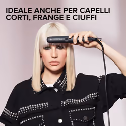 Bellissima Imetec B-Mini Piastra Mini da Borsa e da Viaggio, per Capelli corti, ciuffi e frange, Compatta, Leggera, Rivestimento in Ceramica, Temperatura 200°C, Multivoltaggio Automatico, Beauty Bag - Vista aggiuntiva 5