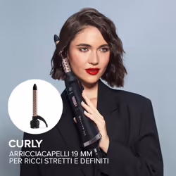 Bellissima Imetec Ceramic Air, Modellatore aria calda 3 in 1, per capelli corti e medi, 800 W, modella e asciuga, rivestimento ceramico, 2 combinazioni aria/temperatura, colpo aria fredda, custodia - Vista aggiuntiva 5