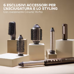 Bellissima Imetec Prodigy | Styler Digitale ad aria calda 6 in 1 - Onde, Ricci, Liscio Volume Senza Danni ai Capelli - Tecnologia Ion-Ceramic HI-Pro - Tecnologia Coanda - Controllo del Calore - Vista aggiuntiva 6