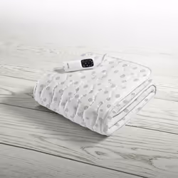 Imetec Scaldasonno adapto, 150 x 80 cm, 150 W, Grigio, Bianco, Cotone, Poliestere, 540 min, Lavaggio a freddo