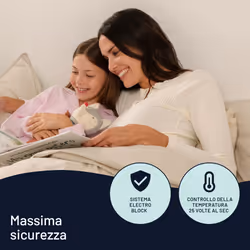 Imetec Scaldasonno Adapto maxi coprimaterasso singolo 195x90 cm, basso consumo, riscaldamento rapido, temperatura personalizzata, tessuto anallergico trapuntato, comando a 6 temperature - Vista aggiuntiva 5