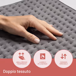 Imetec Intellisense Comfort, Termoforo multiuso, Cuscino termico, Per schiena e addome, Tasca per mani, Rapido riscaldamento, Tessuto anallergico, 5 temperature, Electro block di sicurezza, Lavabile - Vista aggiuntiva 6