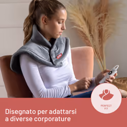 Imetec Intellisense Cervical, Termoforo per Cervicale e Spalle, Cuscino Termico, 47x52 cm, Tessuto Anallergico, 5 Temperature, Electro Block di Sicurezza, Riscaldamento Rapido, Lavabile in Lavatrice - Vista aggiuntiva 4
