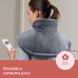 Imetec Intellisense Cervical, Termoforo per Cervicale e Spalle, Cuscino Termico, 47x52 cm, Tessuto Anallergico, 5 Temperature, Electro Block di Sicurezza, Riscaldamento Rapido, Lavabile in Lavatrice - Vista aggiuntiva 8