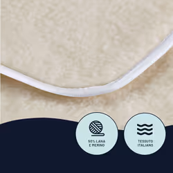 Imetec Scaldasonno matrimoniale 150x160 cm, 50% Lana e merino, 2 temperature, Dispositivo sicurezza electro block, Made in italy - Vista aggiuntiva 4