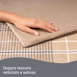 Imetec CaldoPlaid Elegance, Plaid Riscaldabile, Morbida Coperta Elettrica, 180x140 cm, Tessuto Double Face, Risparmio Energetico, Tecnologia Adapto, Rapido Riscaldamento, 6 Temperature, Lavabile - Vista aggiuntiva 5