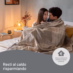 Imetec CaldoPlaid Elegance, Plaid Riscaldabile, Morbida Coperta Elettrica, 180x140 cm, Tessuto Double Face, Risparmio Energetico, Tecnologia Adapto, Rapido Riscaldamento, 6 Temperature, Lavabile - Vista aggiuntiva 6