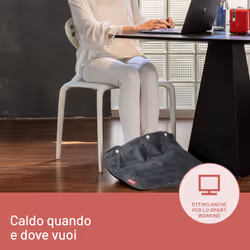 Imetec IntellisenseFeet Scaldapiedi, Tecnologia intellisense, Tessuto morbido, 5 temperature, Autospegnimento, Dispositivo sicurezza electro block, Rivestimento lavabile in lavatrice, 48x50 cm - Vista aggiuntiva 6