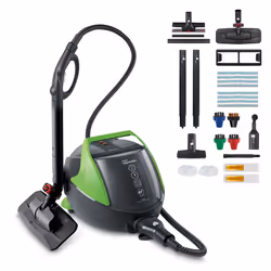Polti Vaporetto Pro 95_Turbo Flexi Pulitore a vapore cilindrico 1100 W Nero, Verde
