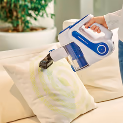 Polti Forzaspira Slim SR90B Plus Aspirapolvere a bastone Batteria Secco Tessuto Senza sacchetto 0,5 L Blu, Bianco - Vista aggiuntiva 6